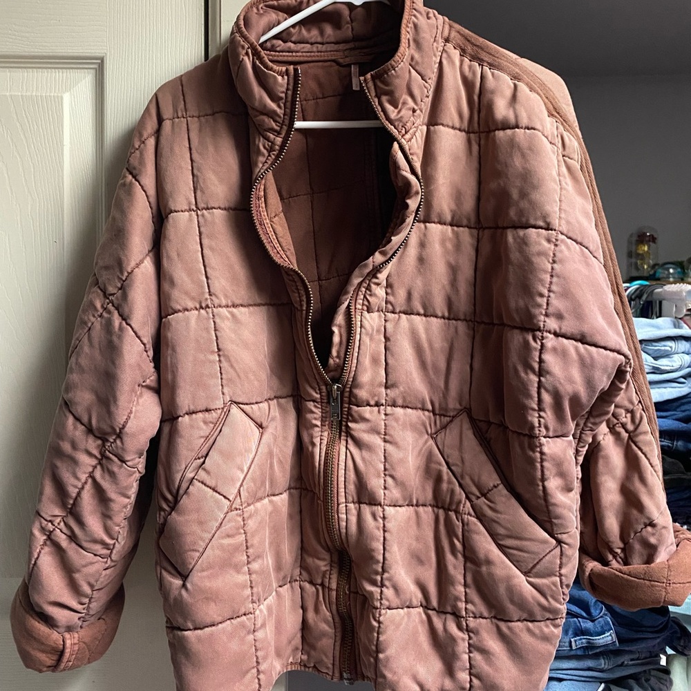 Rust Quilted Jacket - Picture 2 of 5